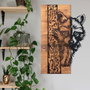 Wallity Folivora Accesorio Decorativo de Pared Negro y Nogal